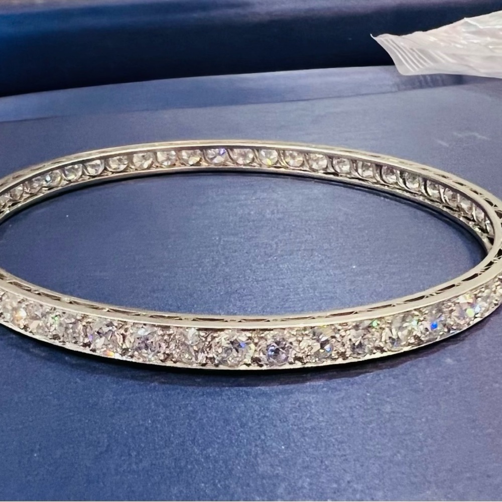 One of a kind Stunning art deco diamond bangle.